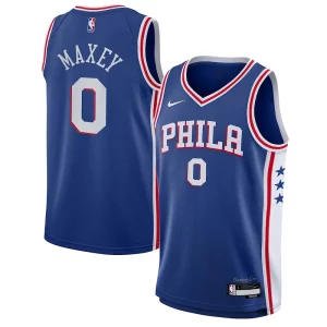 Tyrese Maxey Philadelphia 76ers Nike Youth Swingman Jersey Premium Icon Edition Royal Must - Have for Jerseys Lovers