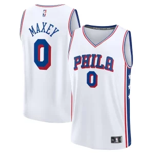 Tyrese Maxey Philadelphia 76ers Youth Chic Fast Break Replica Player Jersey Association Edition White Ideal for Collectors