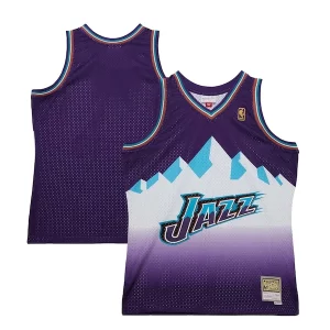 Utah Jazz 1996 Trendy 97 Hardwood Classics Swingman Jersey Purple Perfect for Game Day