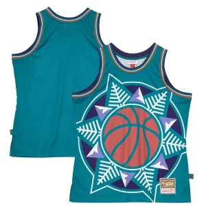 Utah Jazz Hardwood Classics Blown Out Fashion Jersey Eye - catching Turquoise Must - Have for Jerseys Lovers