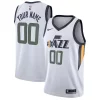 Utah Jazz Nike Swingman Custom Jersey Association Elegant Edition White Perfect for Game Day