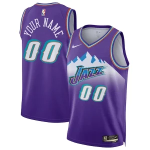Utah Jazz Nike Unisex 2022/23 Custom Swingman Trendy Jersey Classic Edition Purple for Basketball Enthusiasts