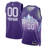 Utah Jazz Nike Unisex 2024/25 Eye - catching Custom Swingman Jersey City Edition Purple Great for Fans
