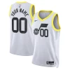 Utah Jazz Nike Unisex Swingman Custom Jersey Eye - catching White Association Edition Ideal for Collectors