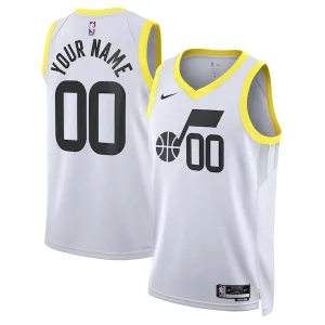 Utah Jazz Nike Unisex Swingman Custom Jersey Eye - catching White Association Edition Ideal for Collectors
