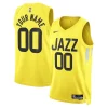 Utah Jazz Nike Unisex Swingman Elegant Custom Jersey Gold Icon Edition Ideal for Collectors