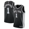 Victor Wembanyama San Antonio Fabulous Spurs Nike Youth Swingman Jersey Icon Edition Black Perfect for Game Day