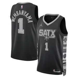 Victor Wembanyama San Antonio Spurs Jordan Brand Unisex Swingman Jersey Statement Edition Black Fabulous Must - Have for Jerseys Lovers