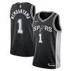 Victor Wembanyama San Antonio Spurs Nike Youth 2023 NBA Draft First Round Pick Gorgeous Swingman Jersey Icon Edition Black Ideal for Collectors