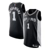 Victor Wembanyama San Antonio Stylish Spurs Nike Authentic Jersey Icon Edition Black Great for Fans
