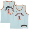 Victor Wembanyama San Antonio Spurs Eye - catching Nike Preschool 2024/25 Swingman Player Jersey City Edition Light Blue for Basketball Enthusiasts