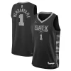 Victor Wembanyama Trendy San Antonio Spurs Jordan Brand Youth Swingman Jersey Statement Edition Black for Basketball Enthusiasts