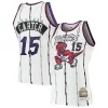 Vince Carter Toronto Raptors 1998/99 Hardwood Classics Authentic Jersey Unique White Must - Have for Jerseys Lovers