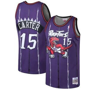 Vince Carter Toronto Raptors 1998/99 Hardwood Classics Swingman Gorgeous Jersey Purple/White Ideal for Collectors