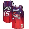 Vince Carter Toronto Raptors 1998/99 Hardwood Elegant Classics Fadeaway Swingman Player Jersey Red/Purple Ideal for Collectors