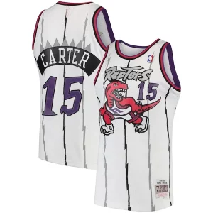 Vince Carter Toronto Raptors 1998/99 Hardwood Elegant Classics Swingman Jersey White/Purple for Basketball Enthusiasts