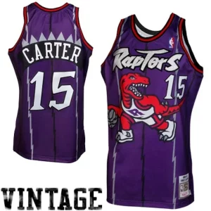 Vince Carter Toronto Raptors 1998/99 Stylish Throwback Authentic Jersey Purple for Basketball Enthusiasts