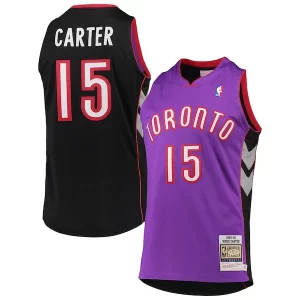 Vince Carter Toronto Raptors Chic 1999/2000 Hardwood Classics Authentic Jersey Purple for Basketball Enthusiasts