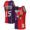 Vince Carter Toronto Raptors Hardwood Classics 1998/99 Split Swingman Jersey Purple/Red Unique Ideal for Collectors