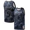 Vince Carter Toronto Raptors Hardwood Classics 1998/99 Tie Dye Swingman Jersey Black Chic Perfect for Game Day