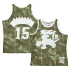 Vince Carter Unique Toronto Raptors Hardwood Classics 1998/99 Ghost Green Swingman Jersey Camo Ideal for Collectors
