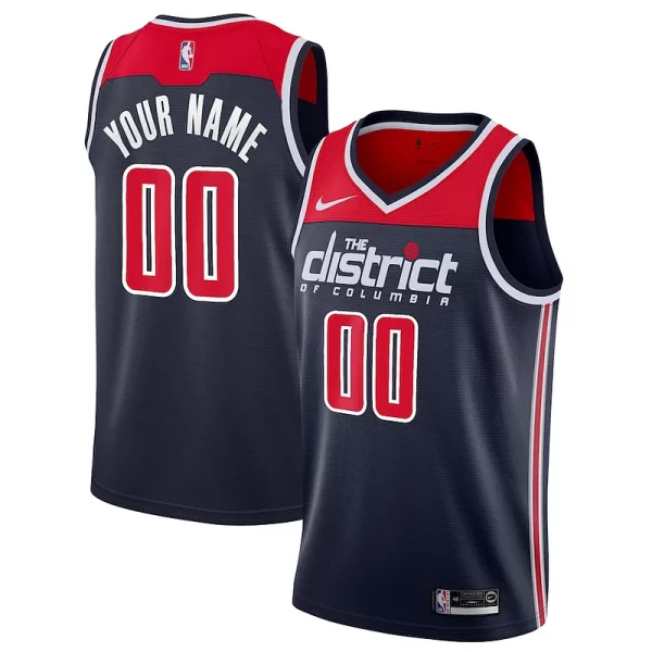 Washington Wizards Nike 2019/20 Stylish Custom Swingman Jersey Navy Statement Edition Great for Fans
