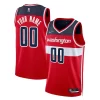 Washington Wizards Nike 2021/22 Diamond Swingman Custom Jersey Icon Chic Edition Red Perfect for Game Day