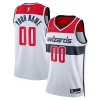Washington Wizards Nike Chic Unisex Swingman Custom Jersey White Association Edition Must - Have for Jerseys Lovers