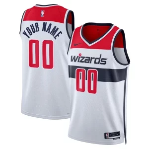 Washington Wizards Nike Chic Unisex Swingman Custom Jersey White Association Edition Must - Have for Jerseys Lovers