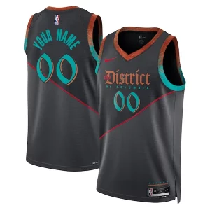 Washington Wizards Nike Trendy Unisex 2023/24 Custom Swingman Jersey Black City Edition Perfect for Game Day