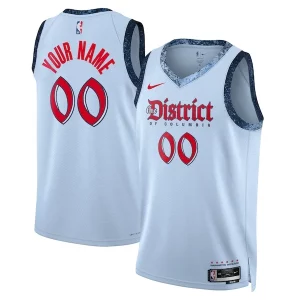 Washington Wizards Nike Unisex 2024/25 Custom Swingman Jersey City Edition Powder Blue Chic Ideal for Collectors