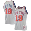 Willis Reed New York Knicks 75th Anniversary 1969/70 Premium Hardwood Classics Swingman Jersey Silver for Basketball Enthusiasts