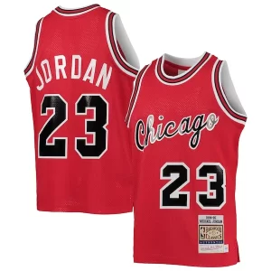 Youth Chicago Bulls Michael Jordan Red 1984/85 Hardwood Classics Premium Authentic Jersey Perfect for Game Day