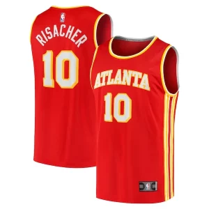 Zaccharie Risacher Atlanta Hawks Youth 2024 NBA Draft Unique Fast Break Player Jersey Icon Edition Red Great for Fans