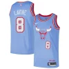 Zach LaVine Chicago Bulls Nike Swingman Player Jersey City Gorgeous Edition Blue Great for Fans