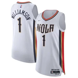 Zion Williamson Elegant New Orleans Pelicans Nike 2021/22 Swingman Jersey City Edition White Must - Have for Jerseys Lovers