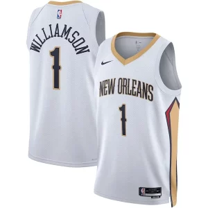 Zion Williamson New Orleans Elegant Pelicans Nike Unisex Swingman Jersey Association Edition White/Navy Perfect for Game Day