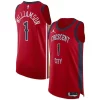 Zion Williamson New Orleans Pelicans Jordan Brand Authentic Eye - catching Jersey Association Edition Red Perfect for Game Day