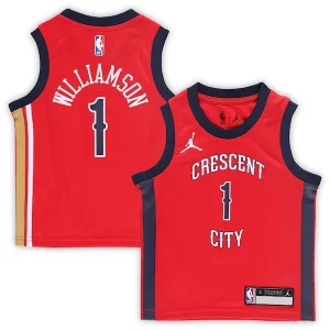 Zion Williamson New Orleans Pelicans Jordan Brand Preschool 2022/23 Unique Replica Jersey Statement Edition Red Must - Have for Jerseys Lovers