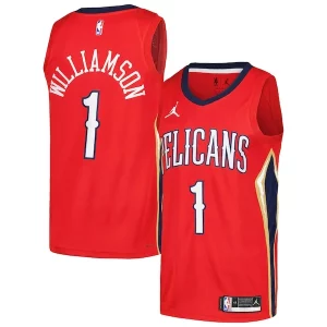Zion Williamson New Orleans Pelicans Jordan Brand Swingman Player Jersey Statement Edition Red Fabulous Great for Fans