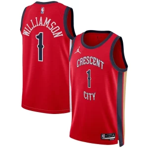 Zion Williamson New Orleans Pelicans Jordan Brand Eye - catching Unisex Swingman Jersey Statement Edition Red for Basketball Enthusiasts