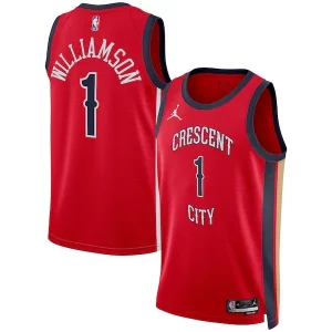 Zion Williamson New Orleans Pelicans Jordan Brand Unisex Swingman Unique Jersey Statement Edition Red Must - Have for Jerseys Lovers