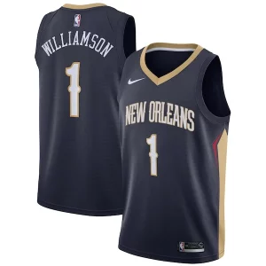 Zion Williamson New Orleans Pelicans Nike 2019 NBA Draft First Round Eye - catching Pick Swingman Jersey Navy Icon Edition/White Ideal for Collectors
