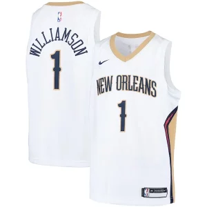 Zion Williamson New Orleans Pelicans Nike Youth Swingman Player Jersey Association Edition Eye - catching White/Navy Ideal for Collectors