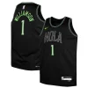 Zion Williamson New Orleans Pelicans Nike Youth Swingman Replica Gorgeous Jersey City Edition Black Ideal for Collectors