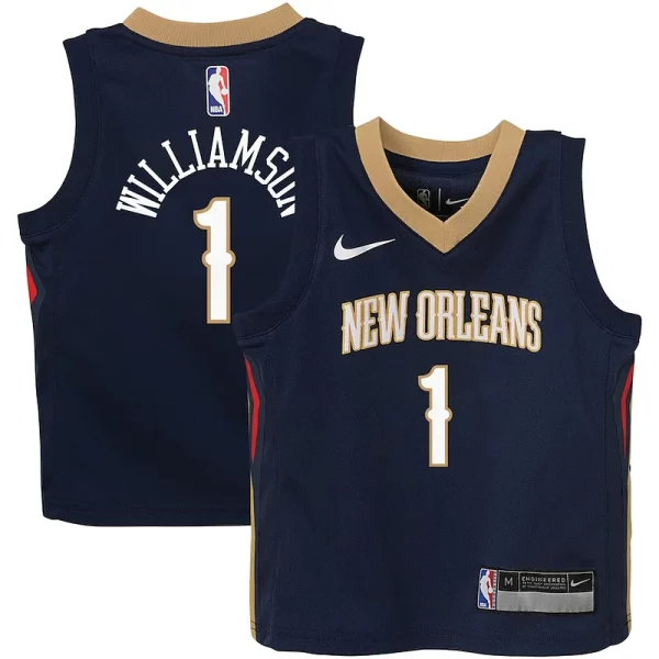 Zion Williamson New Orleans Pelicans Nike Preschool Swingman Premium Player Jersey Icon Edition Navy Ideal for Collectors