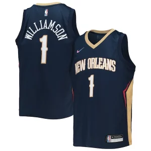 Zion Williamson New Orleans Stylish Pelicans Nike Youth 2021/22 Diamond Swingman Jersey Icon Edition Navy Must - Have for Jerseys Lovers