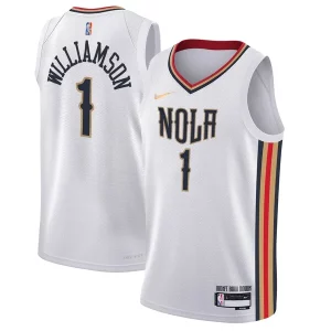 Zion Williamson Stylish New Orleans Pelicans Nike Youth Swingman Jersey City Edition White Great for Fans