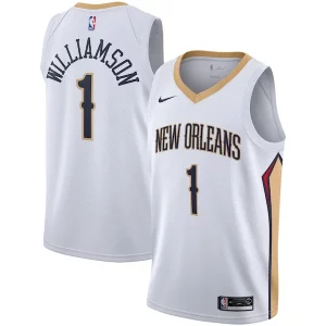 Zion Williamson Trendy New Orleans Pelicans Nike 2019/2020 Swingman Jersey Association Edition White/Navy Must - Have for Jerseys Lovers