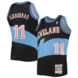 Zydrunas Ilgauskas Cleveland Cavaliers Hardwood Classics Swingman Jersey Premium Black Must - Have for Jerseys Lovers